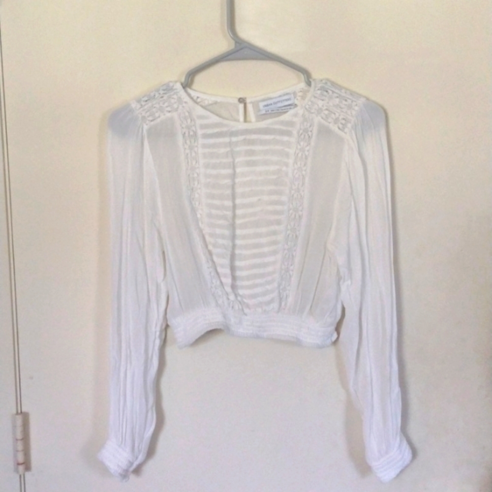 Urban Outfitters cropped Victorian blouse